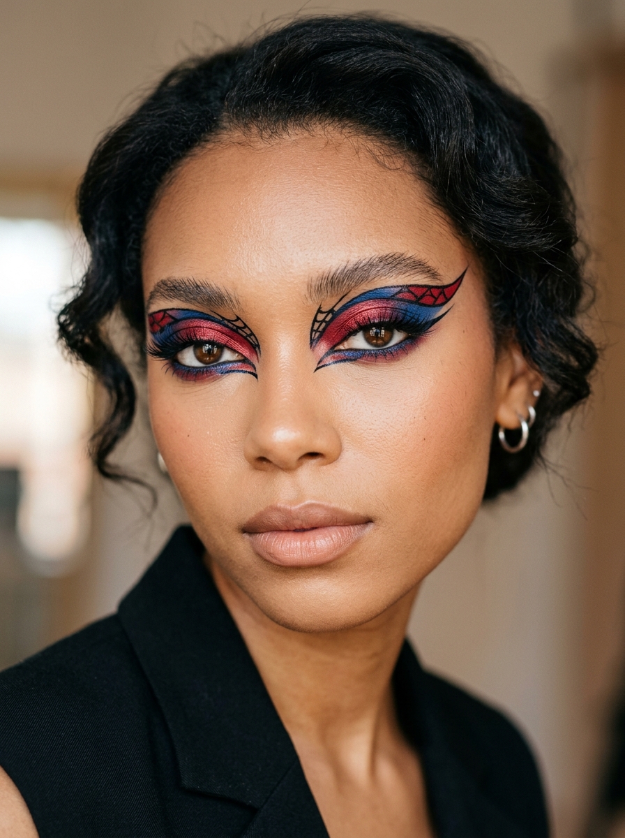 Editorial Spiderman Makeup als Spiderman Makeup Inspiration 2026